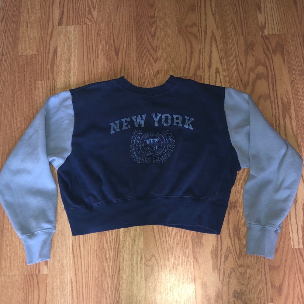New York Pacsun cropped crewneck